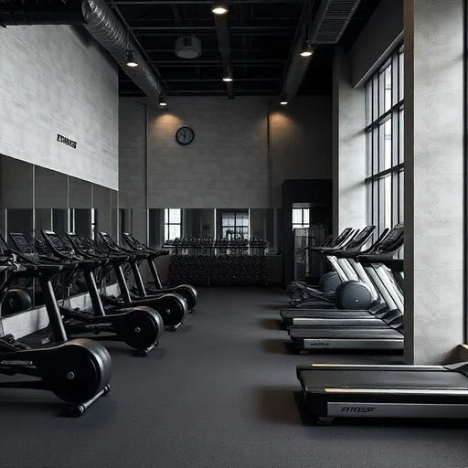 Close-up of a worn gym mat