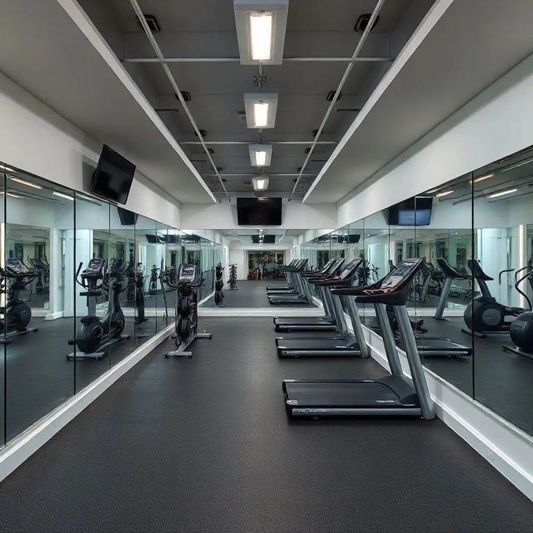 Close-up of textured metal dumbbells
