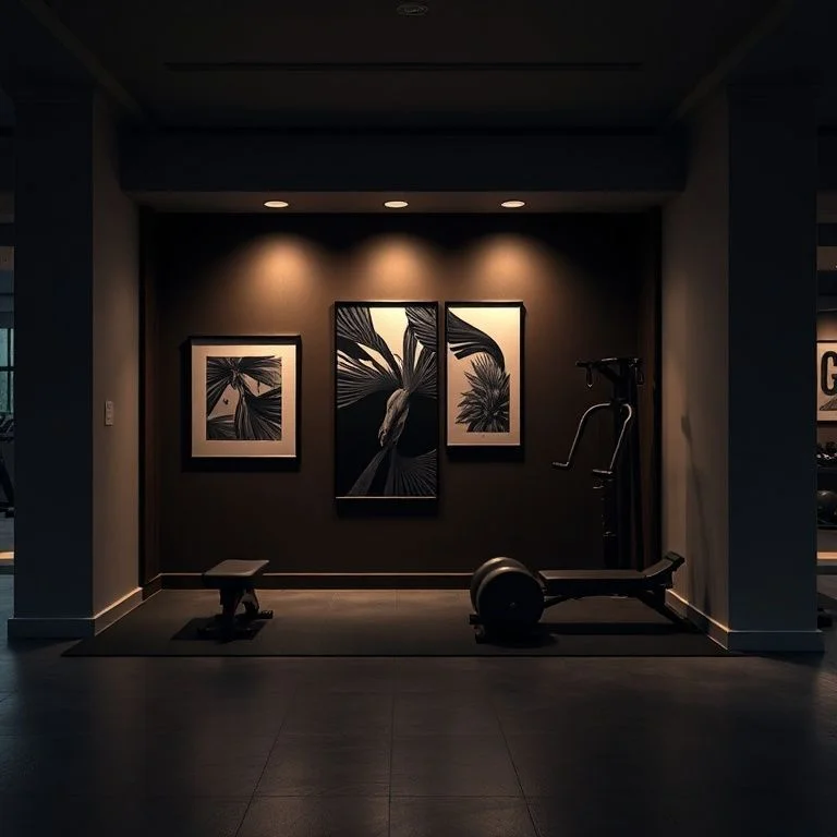 High-contrast abstract flexing muscle group